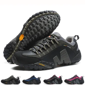 2023 Profissional Caminhadas Sapatos De Homem De Couro Sapatos De Trekking Homens De Alta Qualidade Ao Ar Livre, Resistentes Ao Desgaste, Sapatos Para Homem Frete Grátis