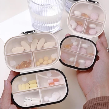 Caixa De Viagem Mini Caixa De Leve 7 Compartimento Caso A Caixa De Medicação