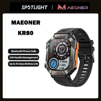 MAEONER Smart Watch 620mAh Bateria Tempo de Espera de Pressão Bússola Altitude de Chamada Bluetooth Esportes ao ar livre Militar Smartwatch Homens