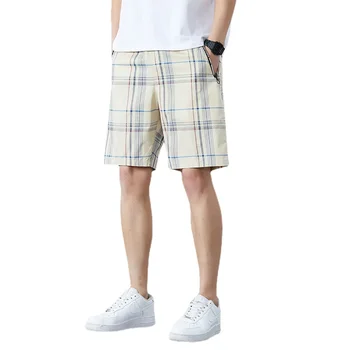 Nova Moda de Algodão de Alta qualidade dos Homens de Shorts de Carga de Verão Casual Fino Solto Fina, Calças Curtas