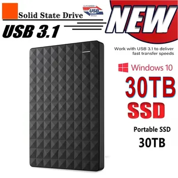Original Alta velocidade SSD de 1 tb 2 TB Externo Portátil de Estado Sólido Unidade de disco Rígido USB3.1 500GB Interface de disco Rígido Móvel para computador Portátil