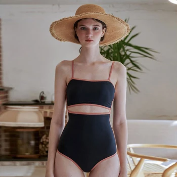 Um Pedaço Swimwear Das Mulheres Cortar Tiras De Roupa De Banho Maiô Acolchoado Maiô Sexy Monokini De Verão, Moda Praia Fato De Banho