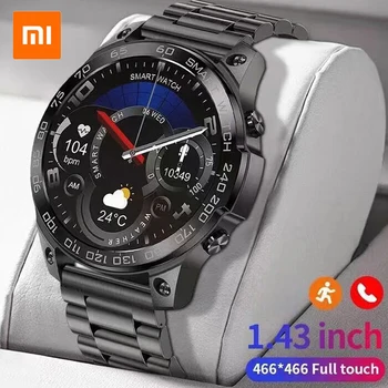 Xiaomi Homens de Chamada Bluetooth Smartwatch de 1,43 polegadas de Tela Grande Negócio 400MAh Bateria de Longa ECG+PPG frequência Cardíaca de Esportes do Smartwatch